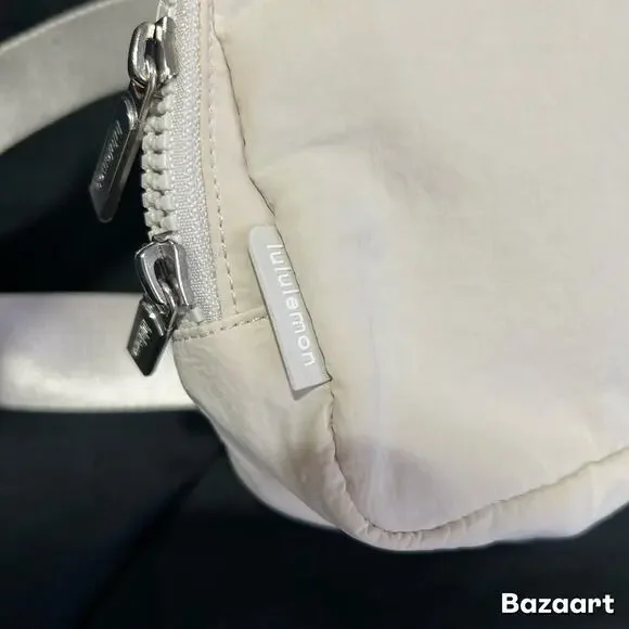 Preowned Lululemon Athletica Cream Ivory Off White Everywhere Belt Bag 1L - Picture 4 of 11